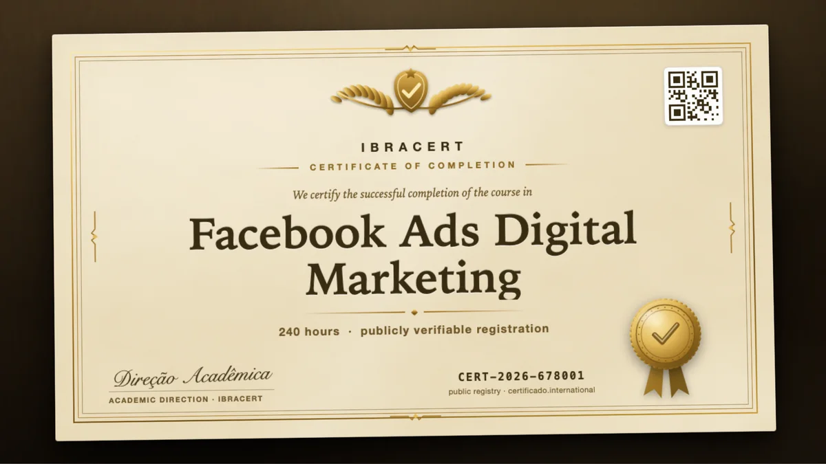 Cover of the Facebook Ads Digital Marketing course