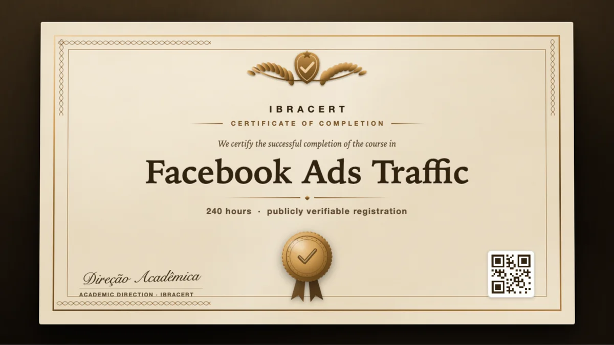 Cover of the Facebook Ads Traffic course