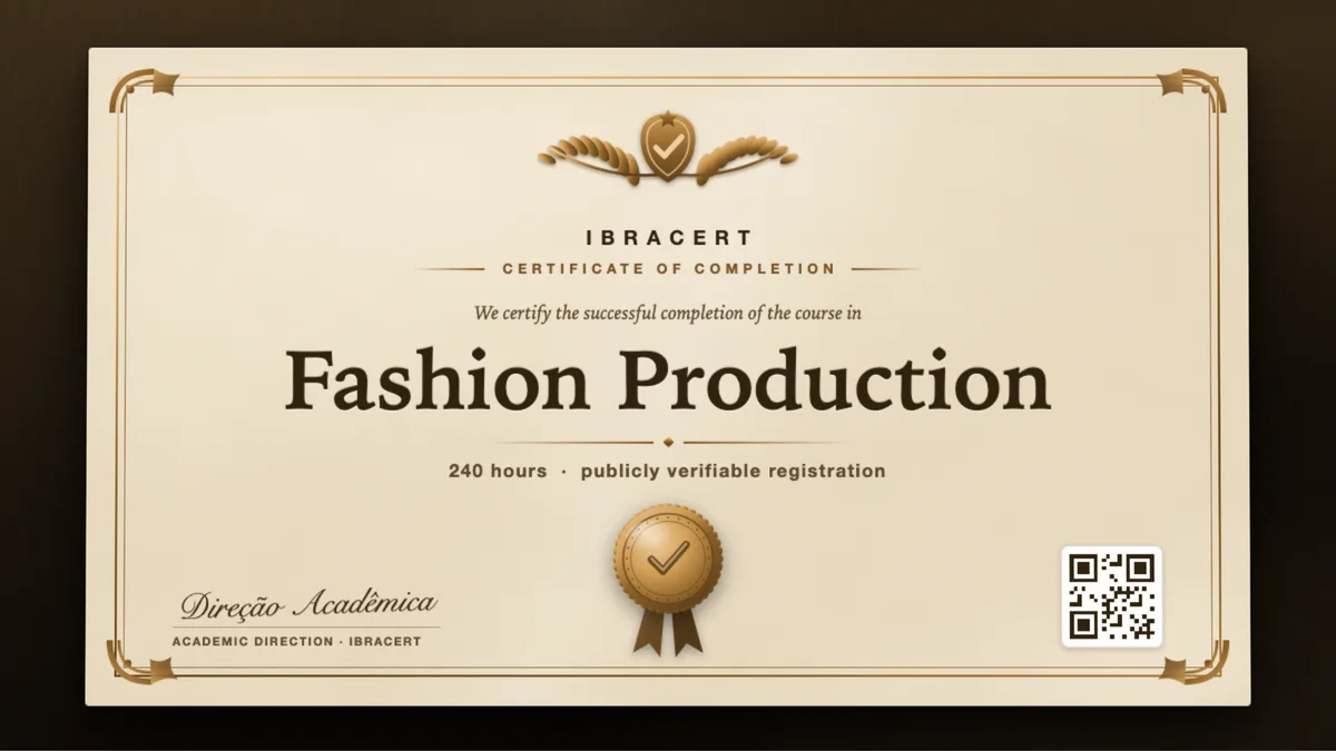 Cover of the Fashion Production course