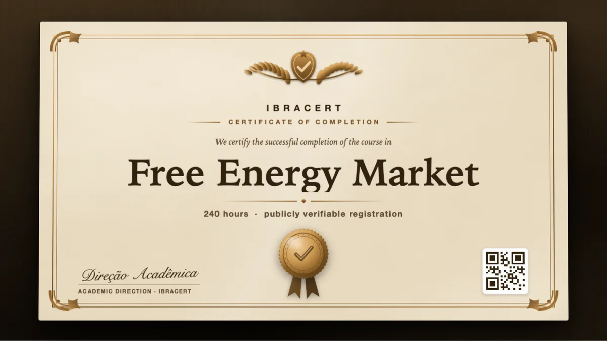 Cover of the Free Energy Market course