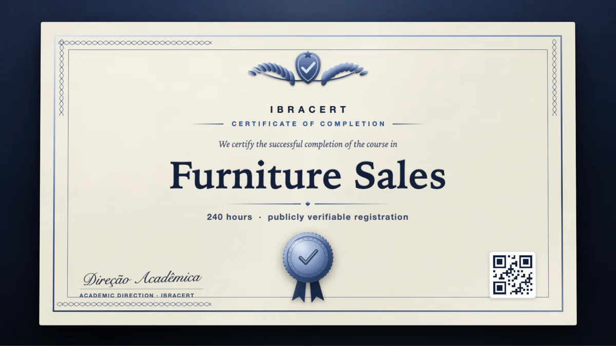 Cover of the Furniture Sales course