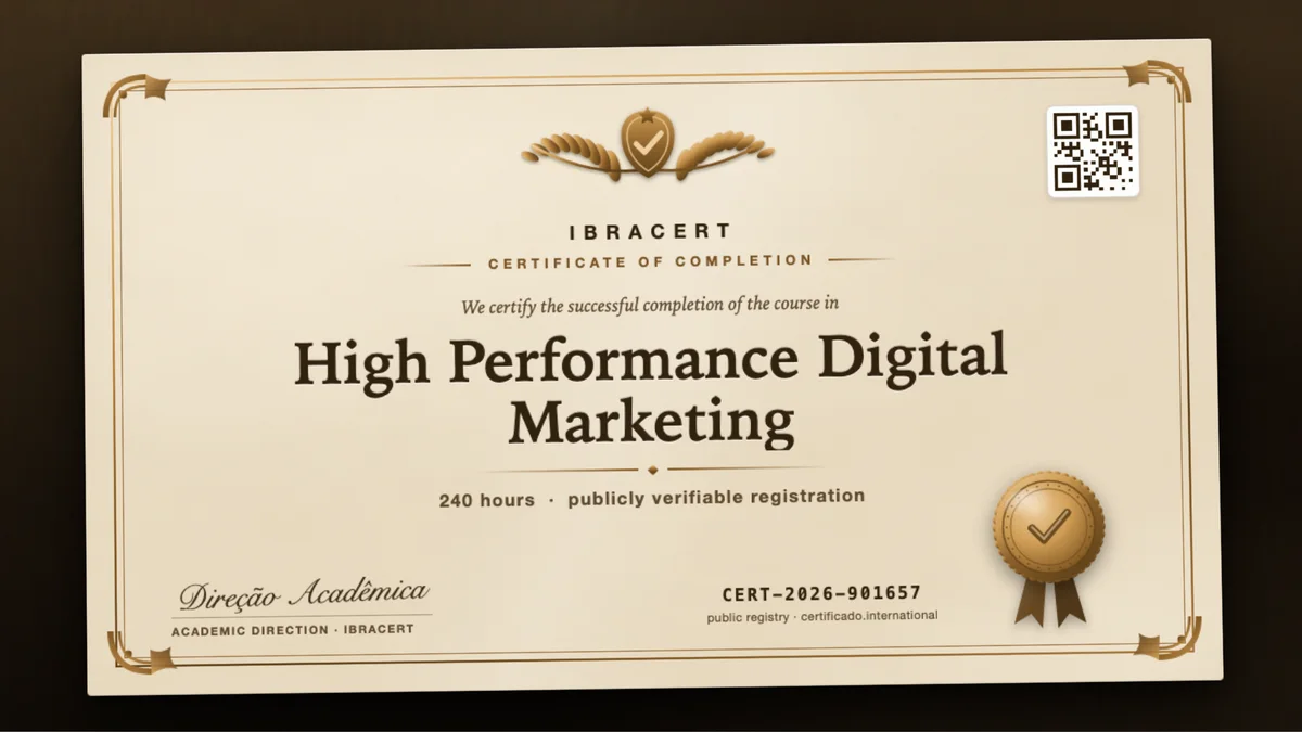 Cover of the High Performance Digital Marketing course