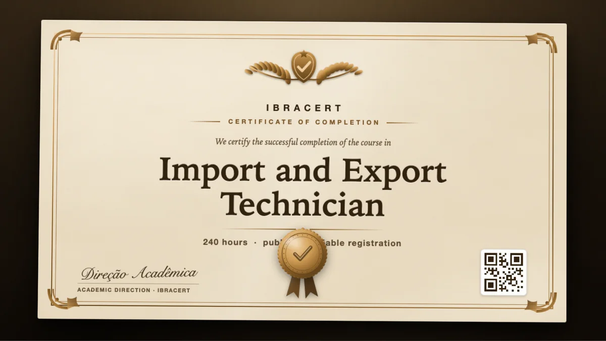 Cover of the Import and Export Technician course
