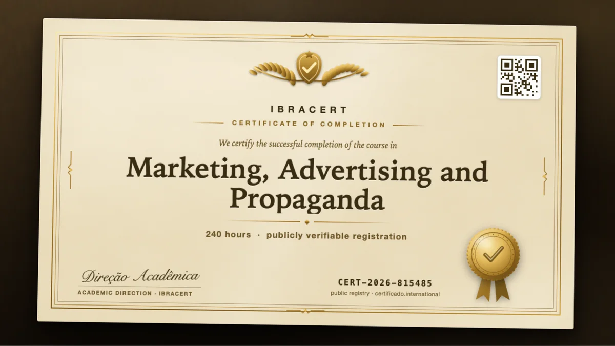 Cover of the Marketing, Advertising and Propaganda course