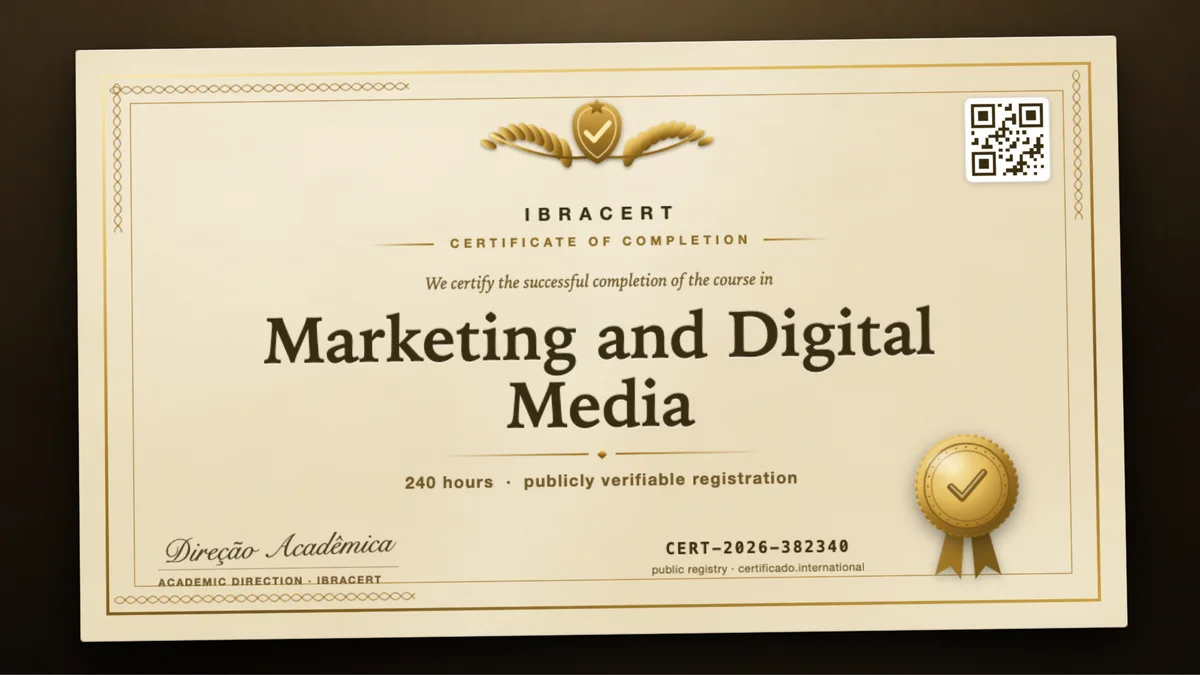 Cover of the Marketing and Digital Media course