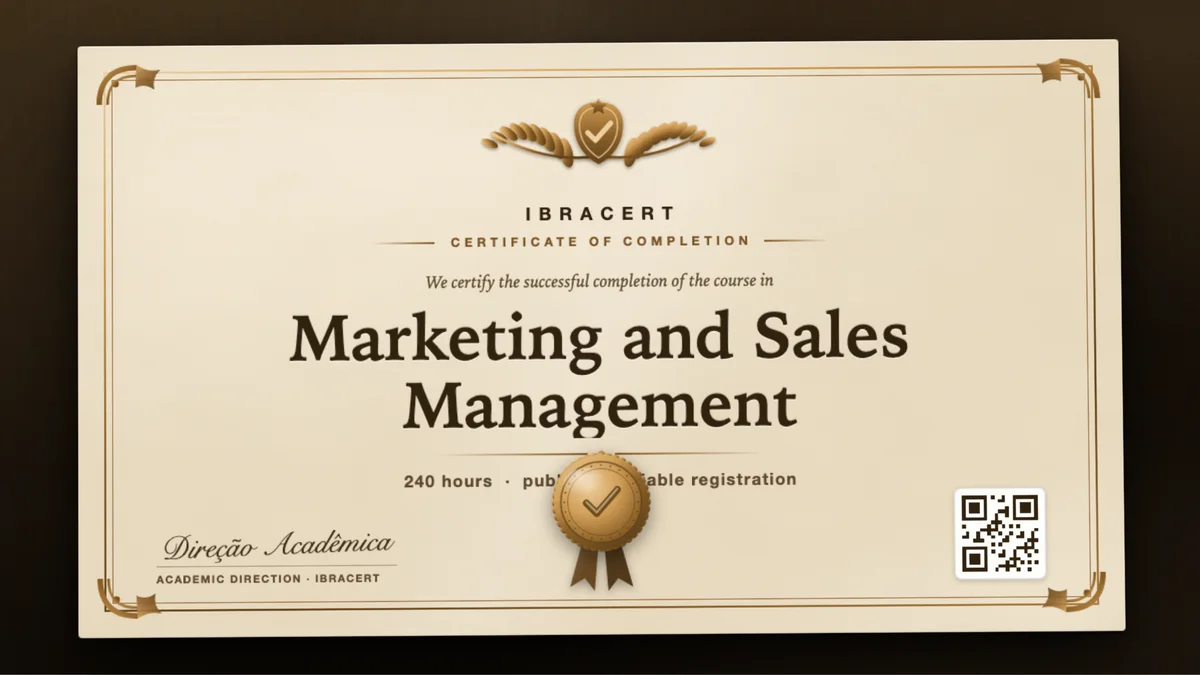 Cover of the Marketing and Sales Management course