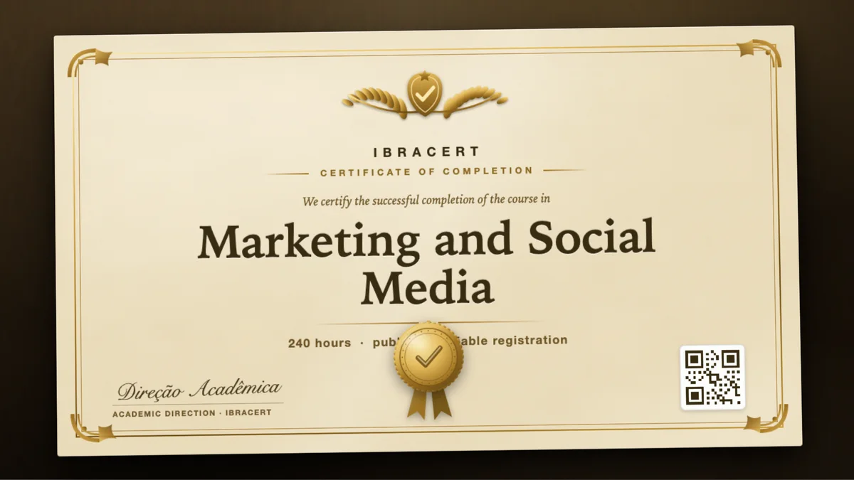 Cover of the Marketing and Social Media course