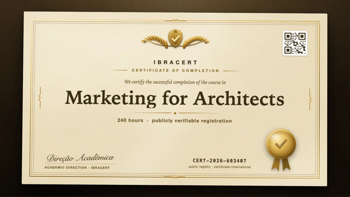 Cover of the Marketing for Architects course