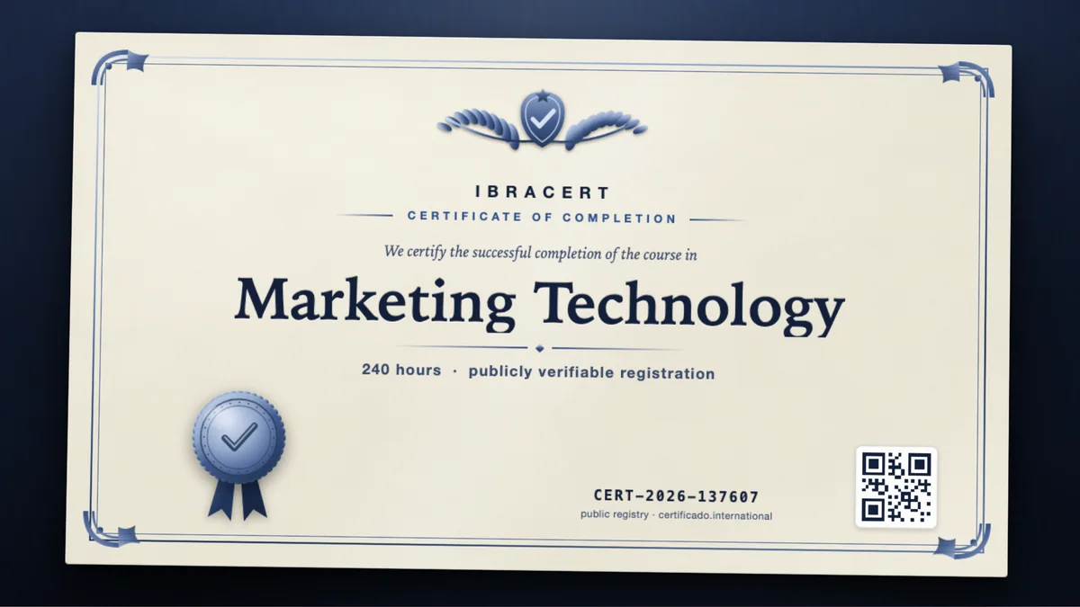 Cover of the Marketing Technology course