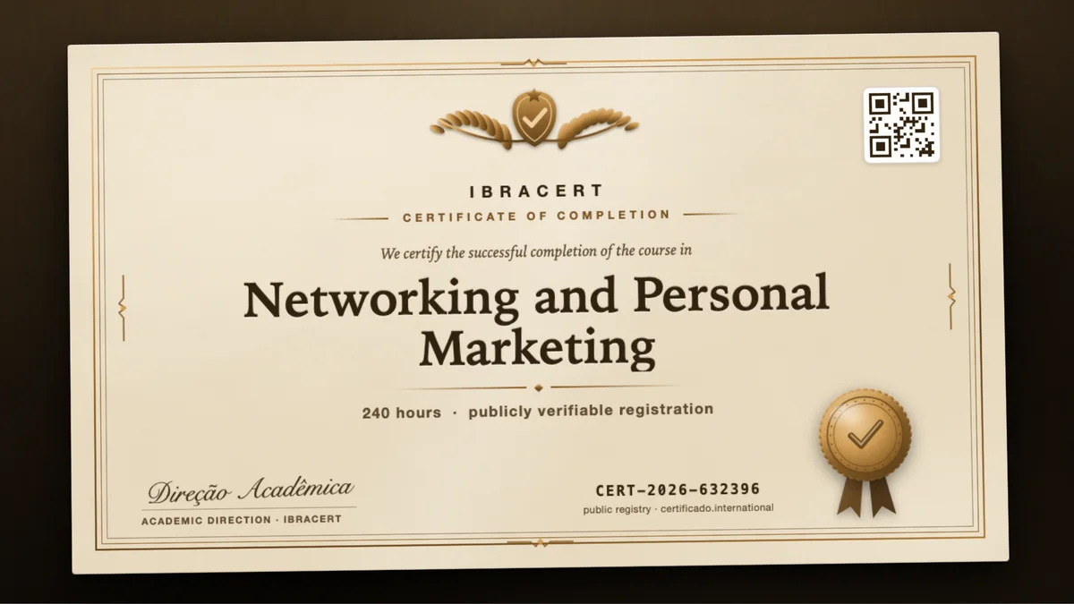 Cover of the Networking and Personal Marketing course