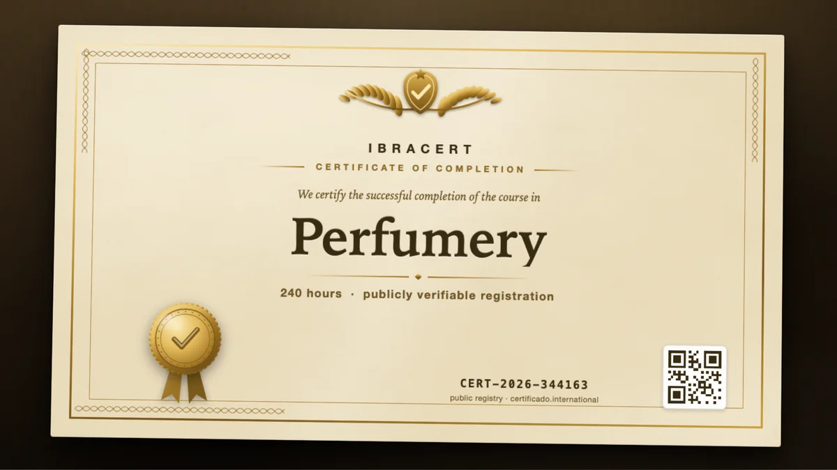 Cover of the Perfumery course