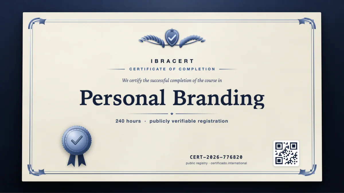 Cover of the Personal Branding course