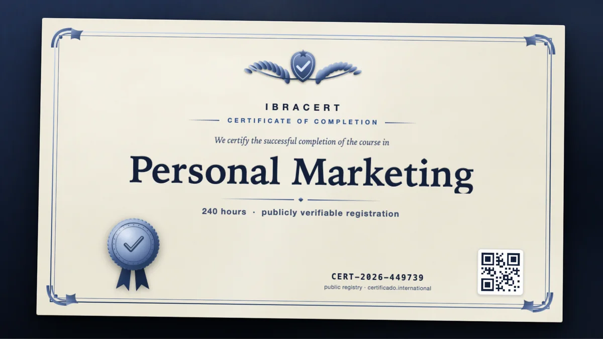 Cover of the Personal Marketing course