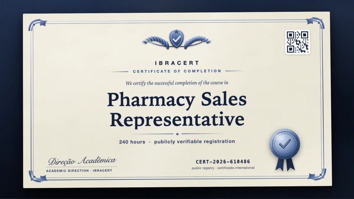Cover of the Pharmacy Sales Representative course