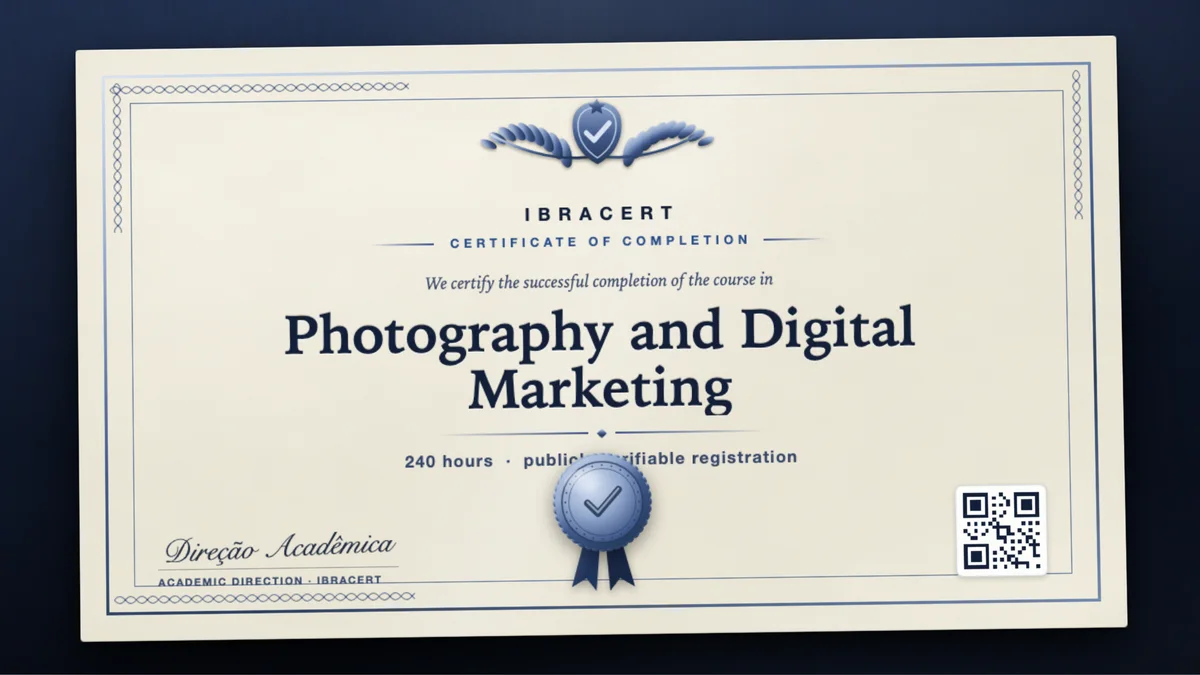 Cover of the Photography and Digital Marketing course