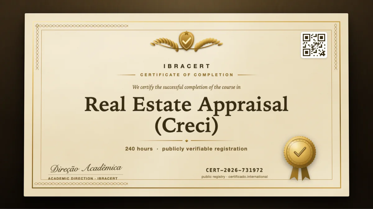 Cover of the Real Estate Appraisal (Creci) course