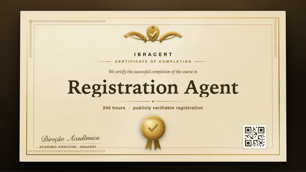 Cover of the Registration Agent course