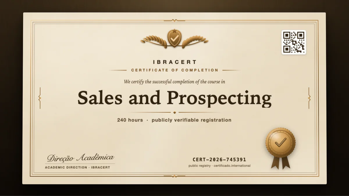 Cover of the Sales and Prospecting course