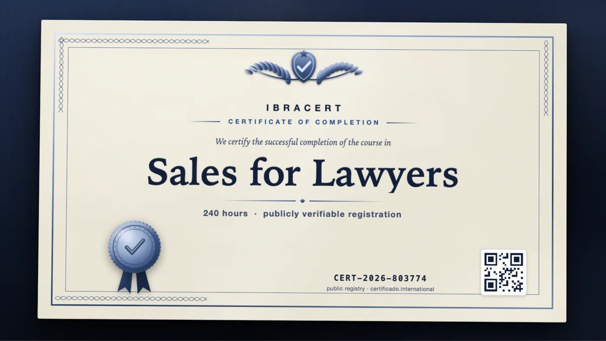 Cover of the Sales for Lawyers course