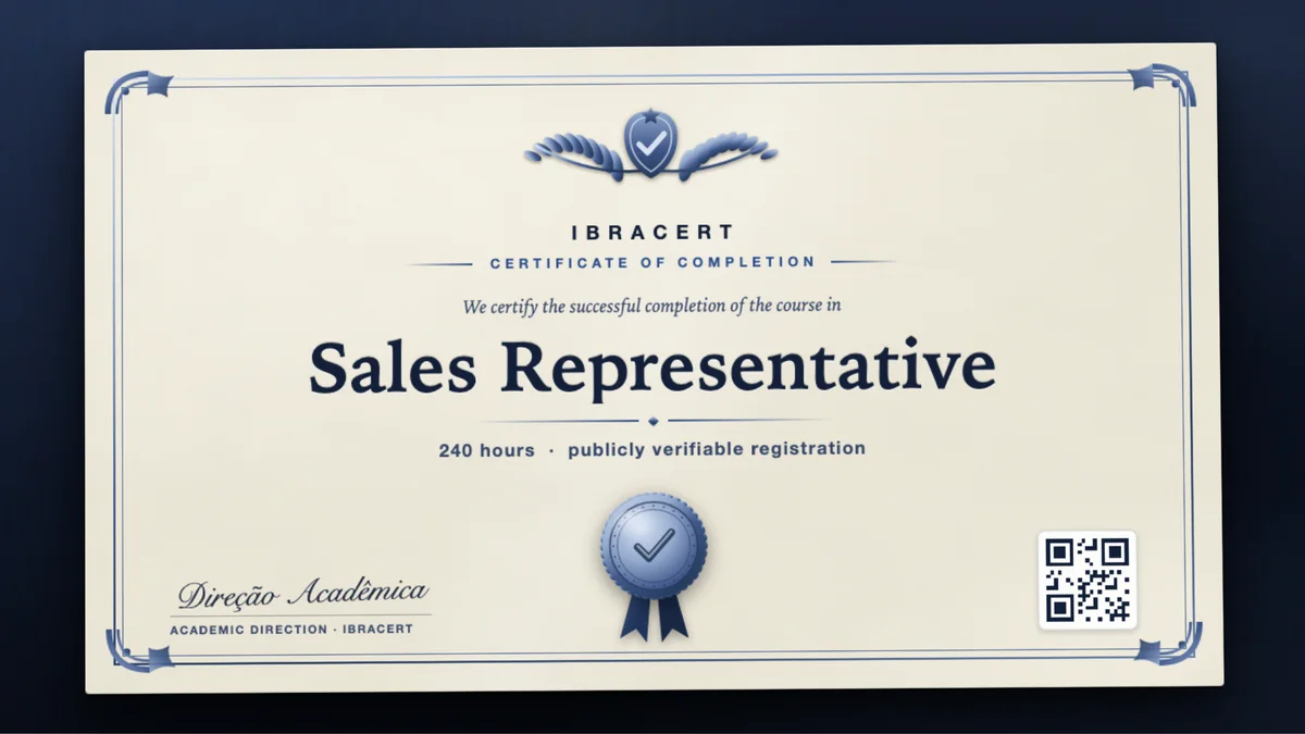 Cover of the Sales Representative course