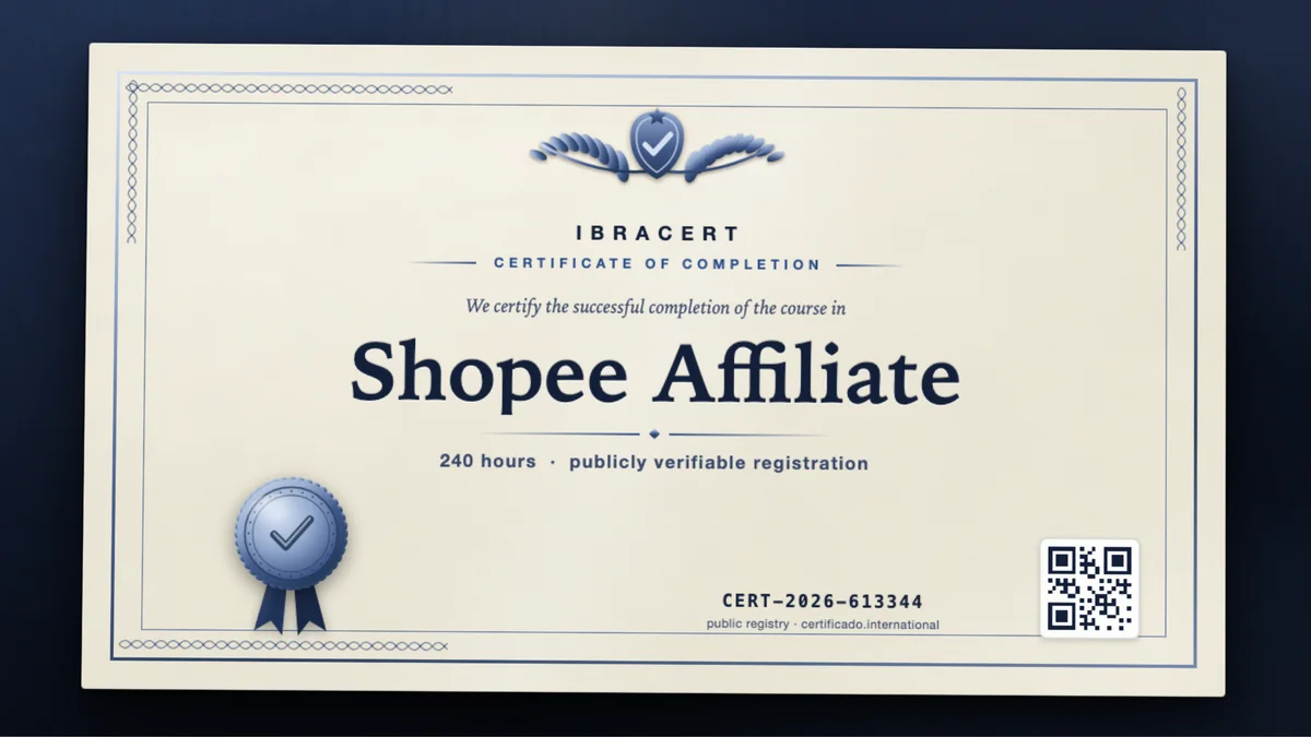 Cover of the Shopee Affiliate course