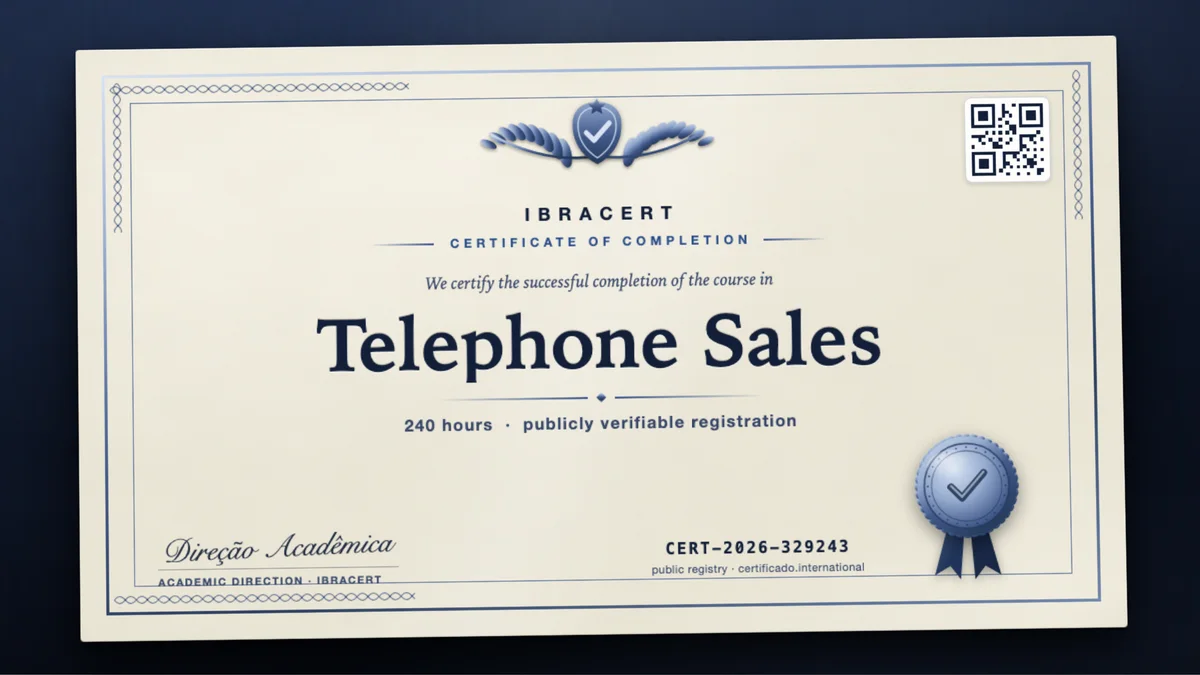 Cover of the Telephone Sales course