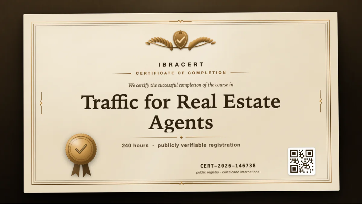 Cover of the Traffic for Real Estate Agents course