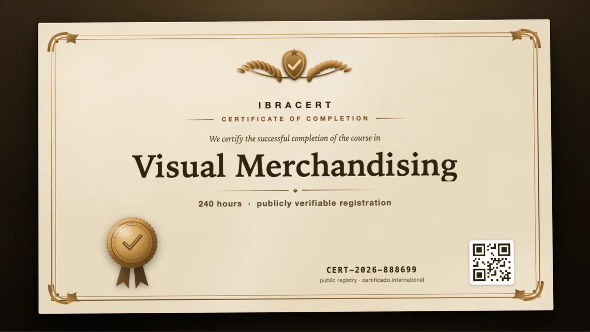 Cover of the Visual Merchandising course