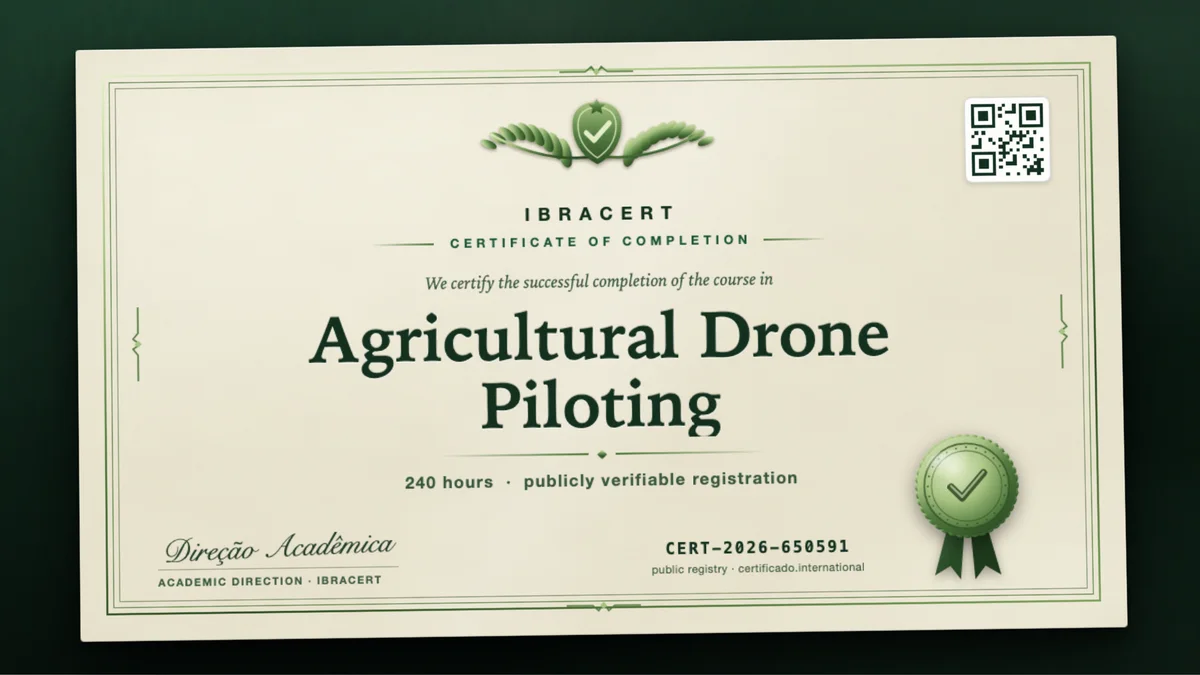 Cover of the Agricultural Drone Piloting course
