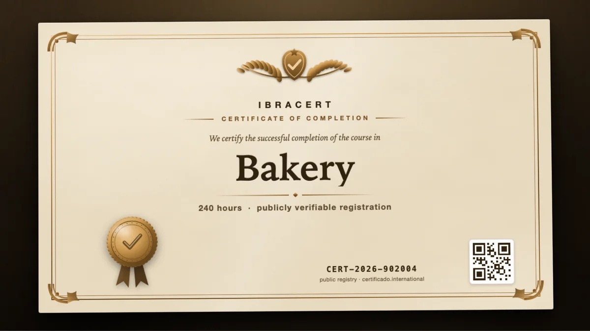 Cover of the Bakery course