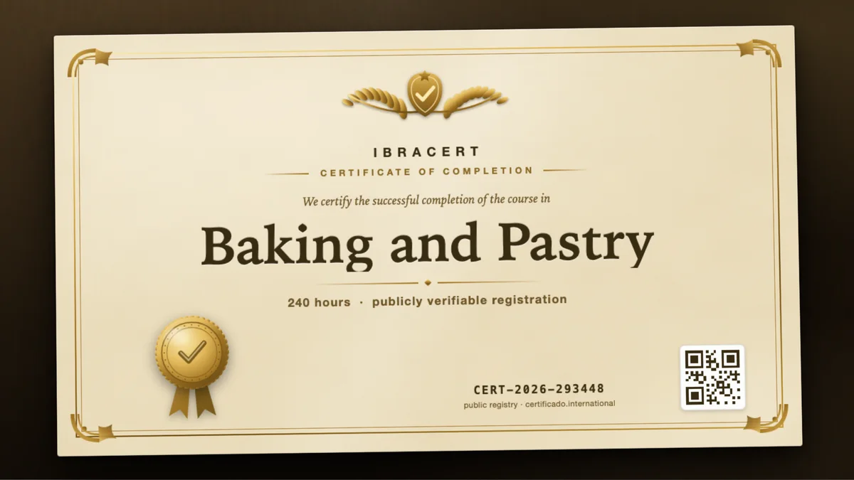 Cover of the Baking and Pastry course
