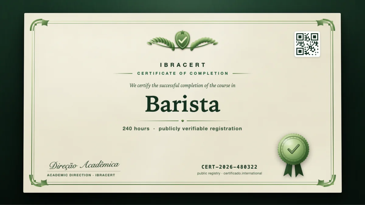 Cover of the Barista course