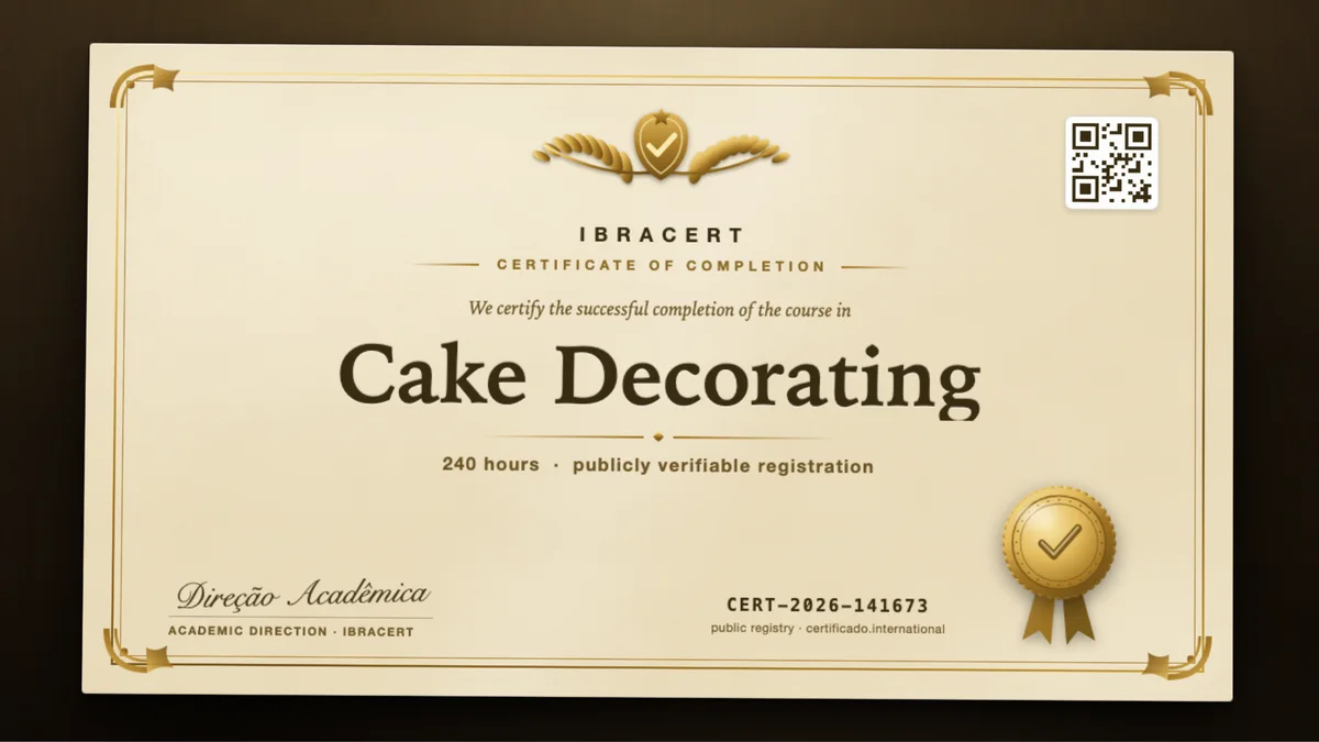 Cover of the Cake Decorating course