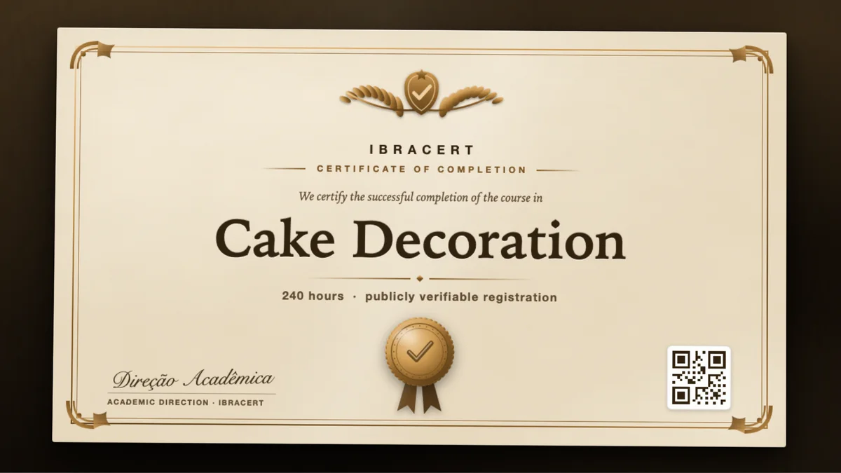 Cover of the Cake Decoration course