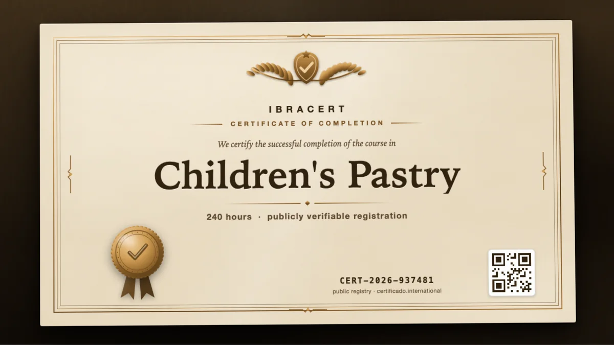 Cover of the Children's Pastry course