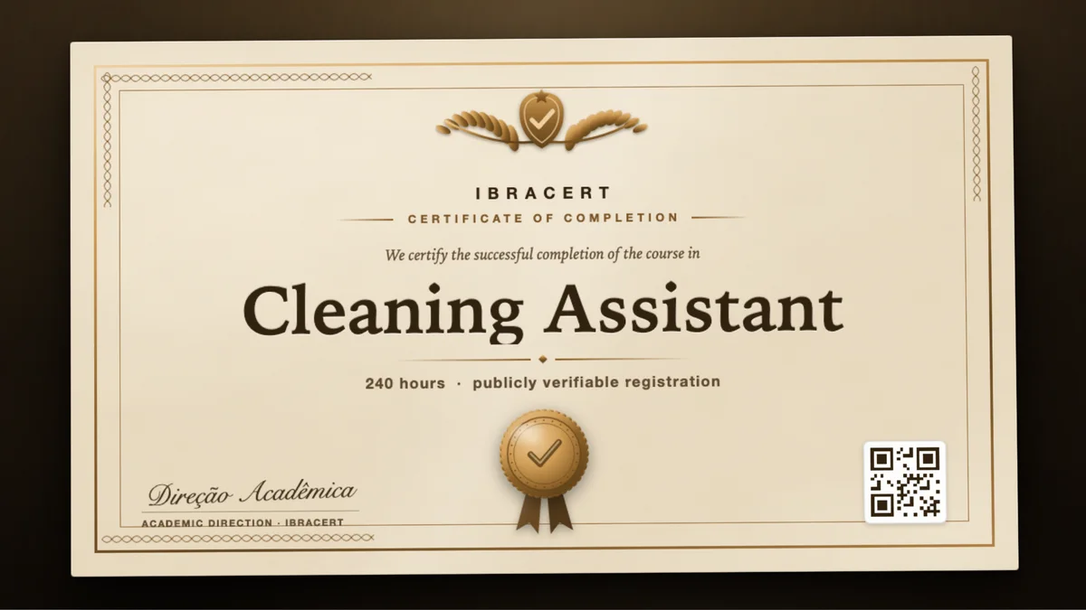Cover of the Cleaning Assistant course