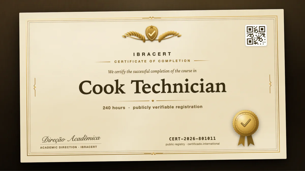 Cover of the Cook Technician course