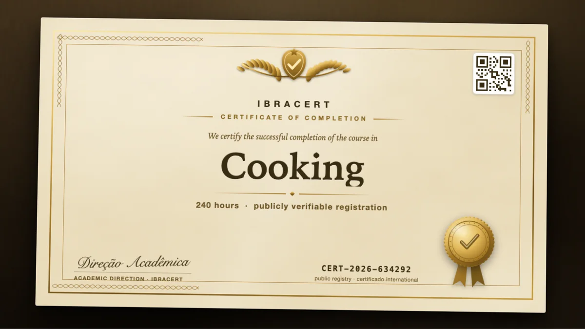 Cover of the Cooking course