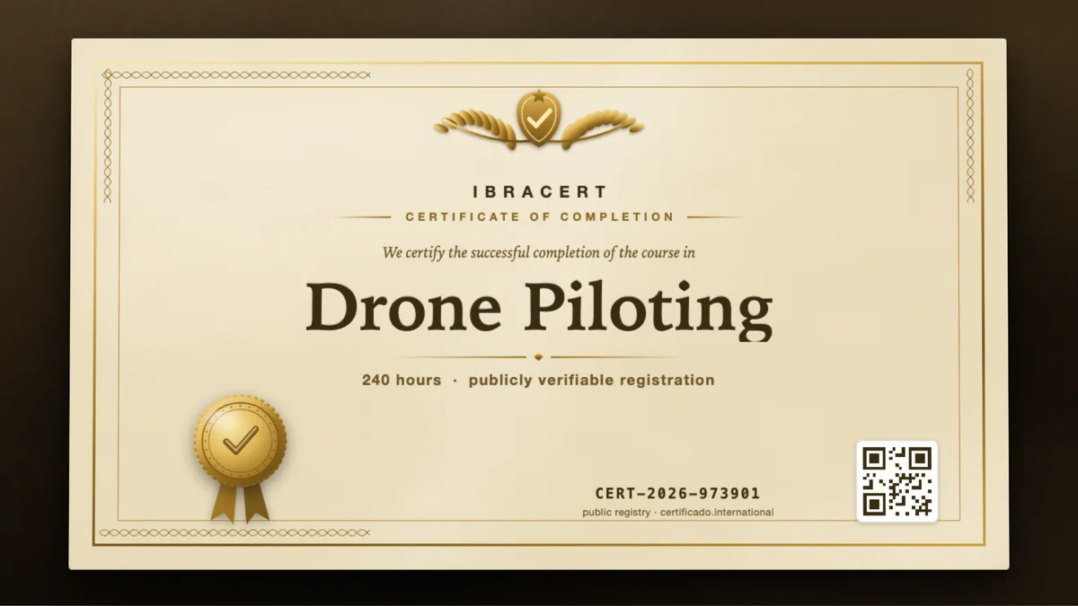 Cover of the Drone Piloting course