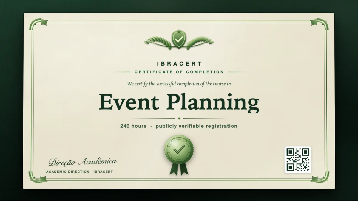 Cover of the Event Planning course