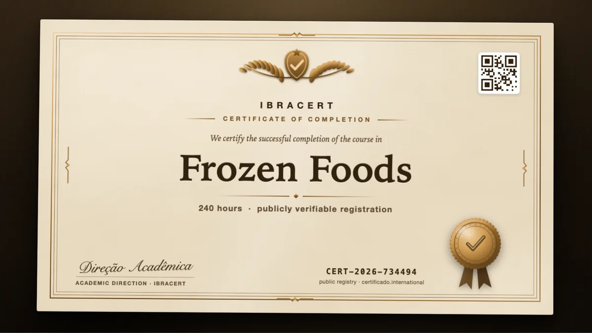 Cover of the Frozen Foods course