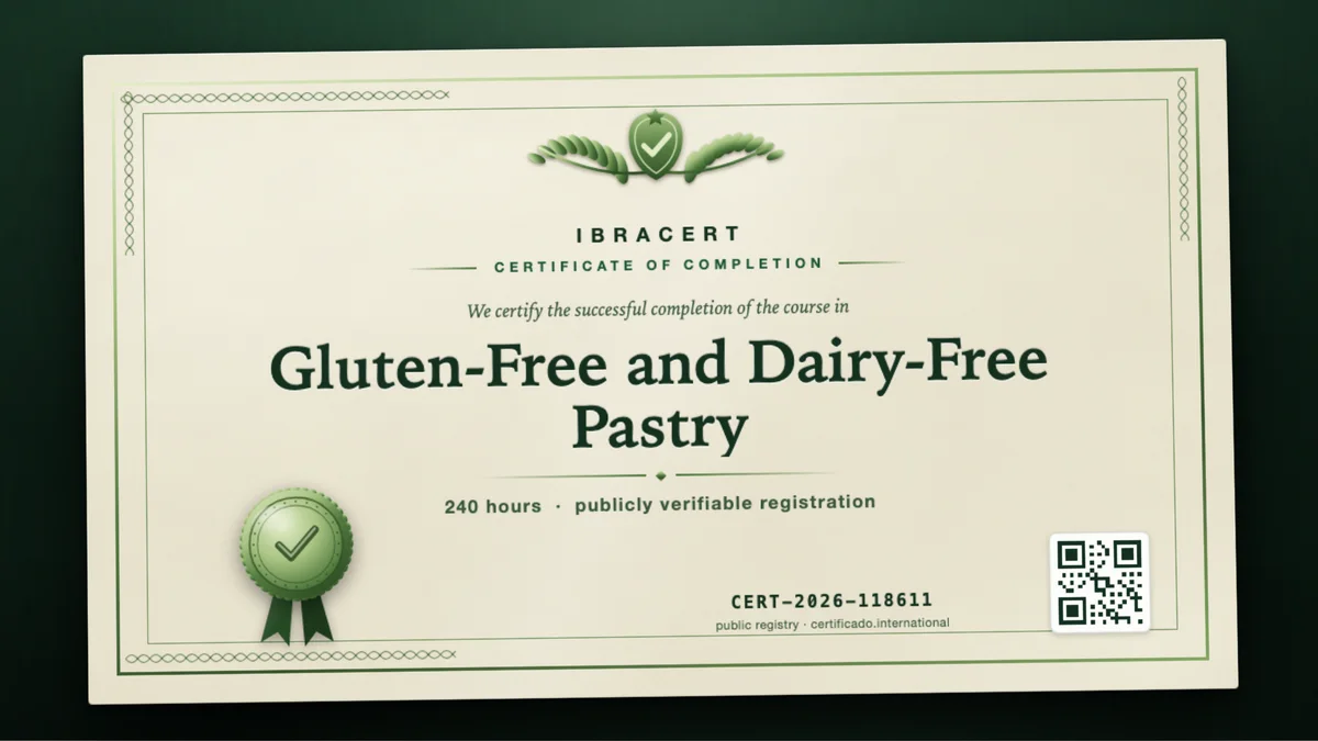 Cover of the Gluten-Free and Dairy-Free Pastry course