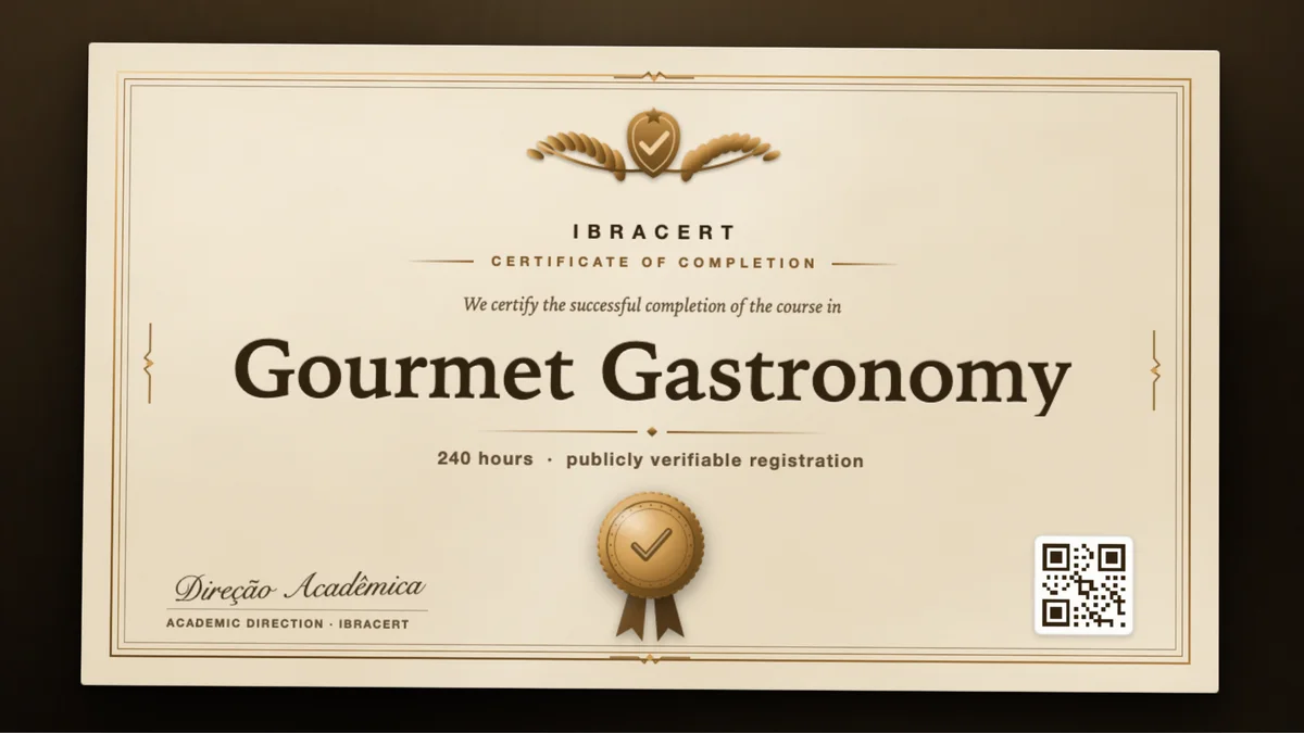 Cover of the Gourmet Gastronomy course