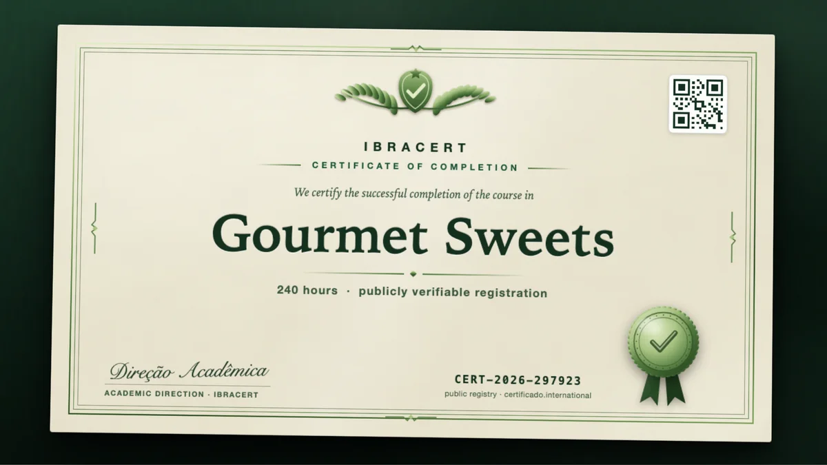 Cover of the Gourmet Sweets course