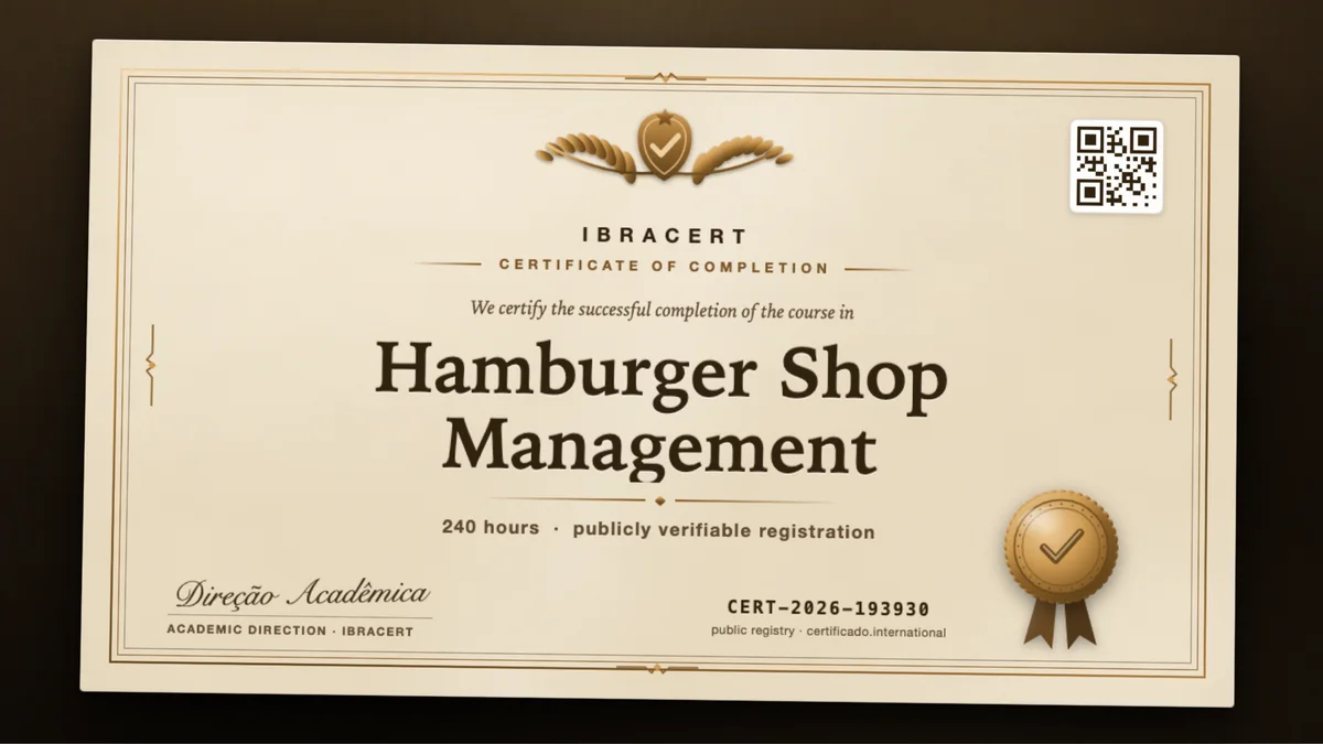 Cover of the Hamburger Shop Management course
