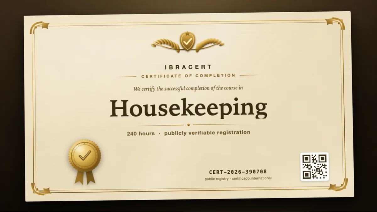 Cover of the Housekeeping course