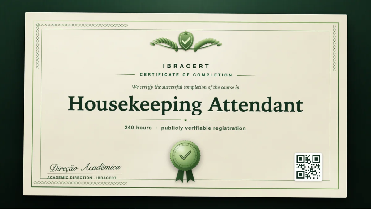Cover of the Housekeeping Attendant course