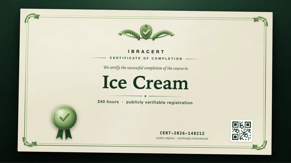 Cover of the Ice Cream course
