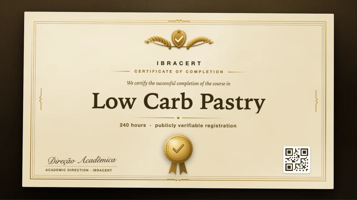 Cover of the Low Carb Pastry course