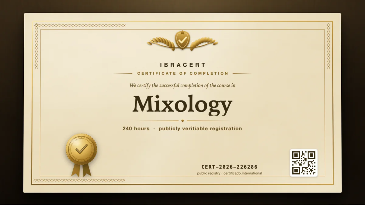 Cover of the Mixology course